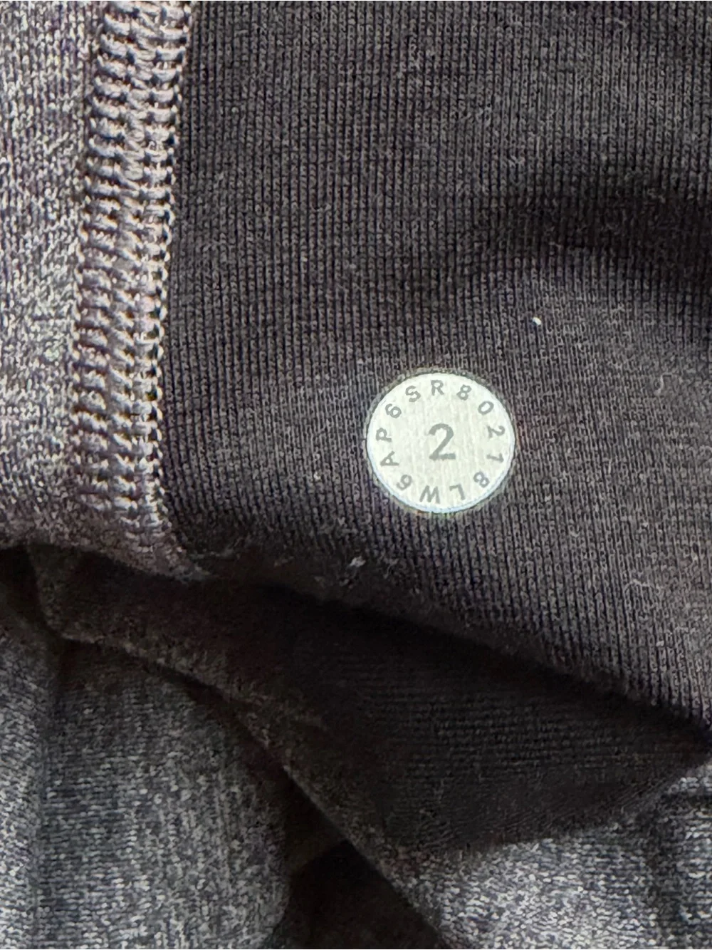 lululemon Rejuvenate Crop 18” Heathered Black Gray Size 2